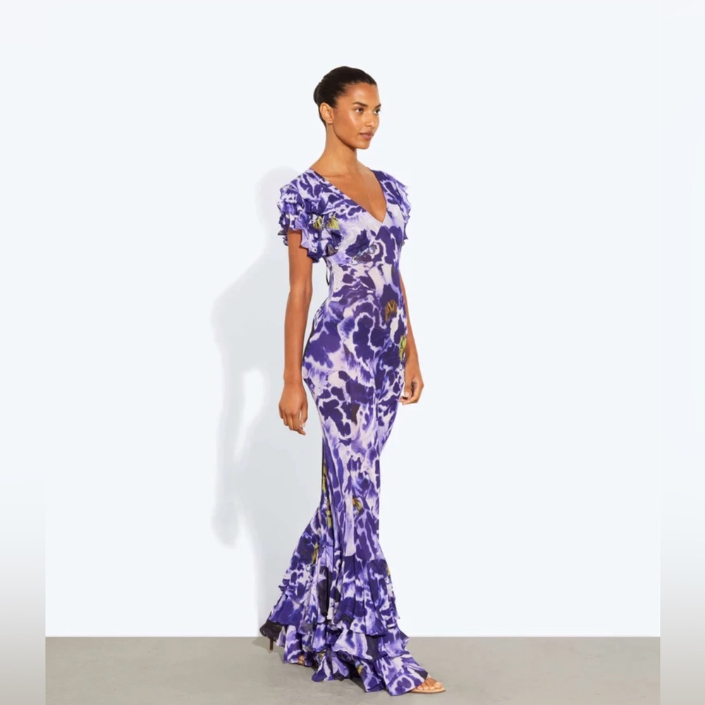 Rat & Boa Violet Floral Lucille Dress - Picture 2 of 9